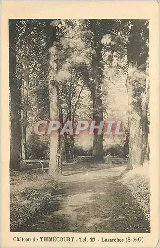 Cartes postales Chateau de thimecourt tel 27 luzarches (s eto)