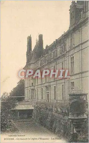 Cartes postales Ecouen chateau de la legion d honneur les fosses