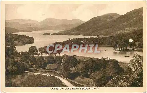 Ansichtskarte AK Coniston lake from beacon crag