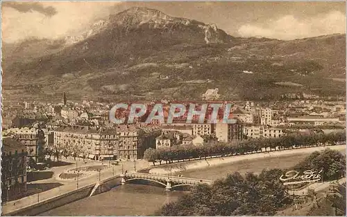 Cartes postales Grenoble vue generale et le moucherotte les belles alpes francaises