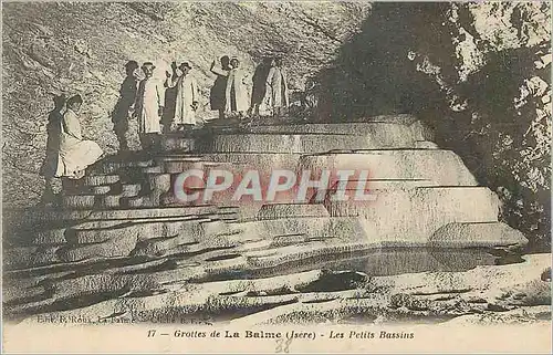 Cartes postales Grottes de la balme (isere) les petits bassins