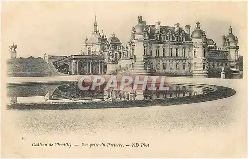 Ansichtskarte AK Chateau de chantilly vue prise du parterre