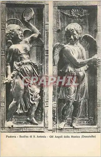Cartes postales Padova basilica di s antonio gli angeli della musica (donatello)
