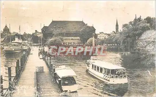 Cartes postales moderne Konstanz am bodensee hafen mit konziliumsgebaude Bateaux