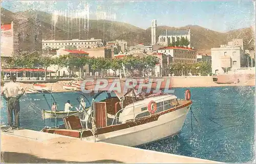 Moderne Karte Port bou espana le port Bateau