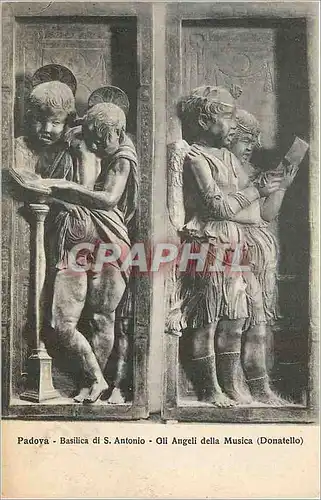 Cartes postales Padova basilica di s antonio gli angeli della musica (donatello)