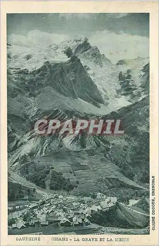 Cartes postales Dauphine oisans la grave et la meije
