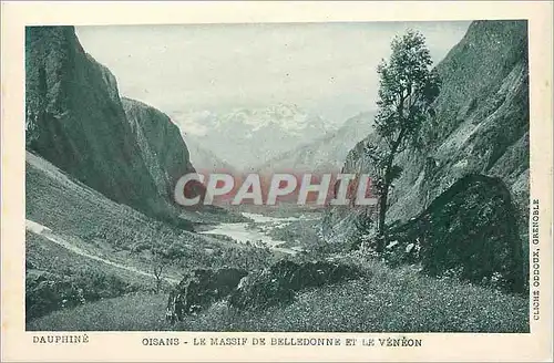 Cartes postales Dauphine oisans le massif de belledonne et le veneon