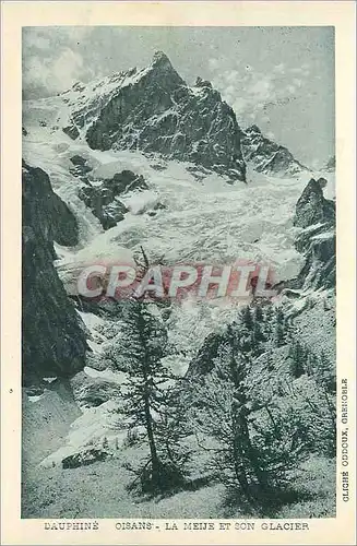 Cartes postales Dauphine oisans la meije et son glacier