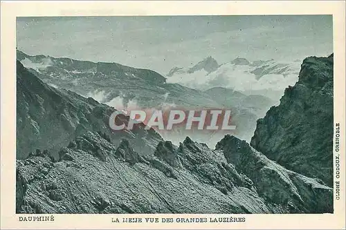Cartes postales Dauphine la meije vue des grandes lauzieres
