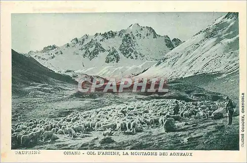 Cartes postales Dauphine oisans col d arsine la montagne des agneaux