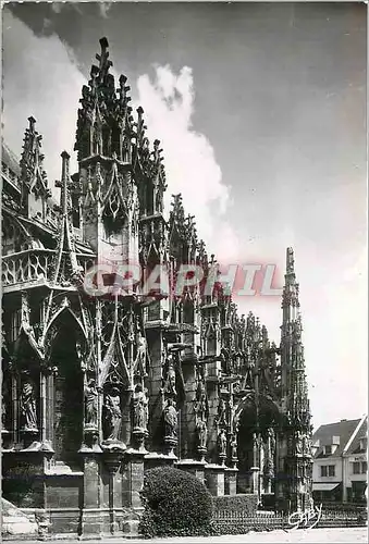 Cartes postales moderne Louviers (eure) la cathedrale detail architectural et grand portail