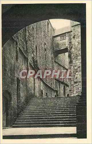 Ansichtskarte AK Abbaye du mont st michel grand degre interieur