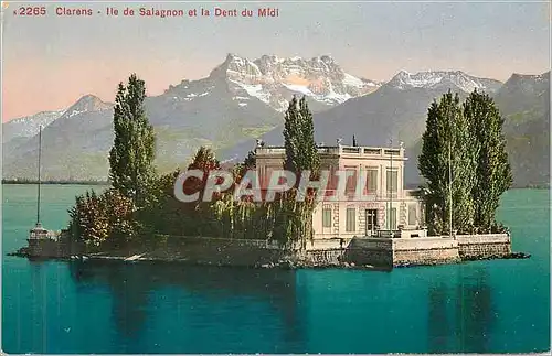Cartes postales Clarens ile de salagnon et la dent du midi