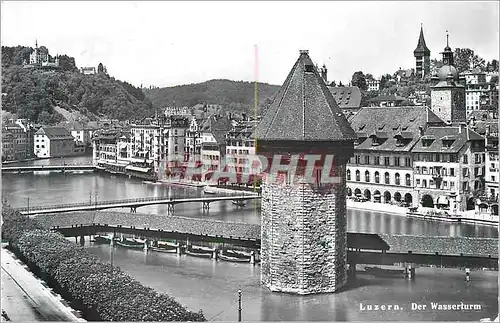 Cartes postales moderne Luzern der wasserturn