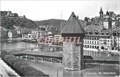 Moderne Karte Luzern der wasserturn