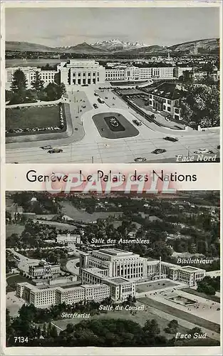 Moderne Karte Geneve le palais des nations