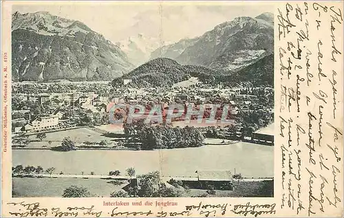 Cartes postales Interlaken und die jungfrau