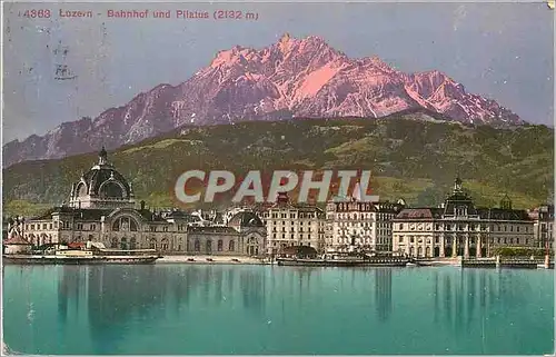 Cartes postales luzern bahnhof und pilatus