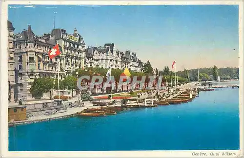 Cartes postales Geneve Quai Wilson