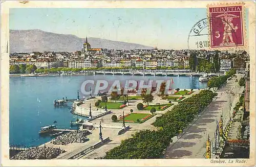 Cartes postales Geneve La rade