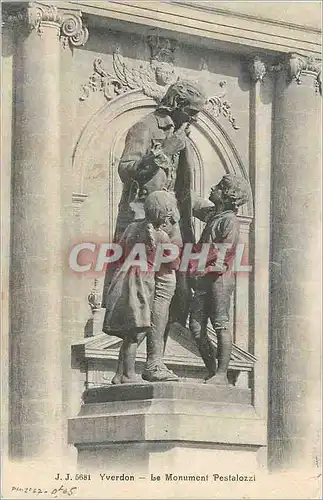 Cartes postales Yverdon Le Monument Pestalozzi