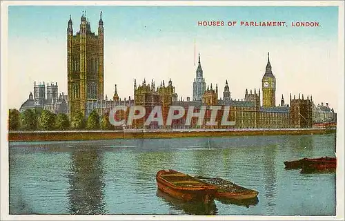 Cartes postales House of Parliamnet London A stately pile in rich late Gothic style
