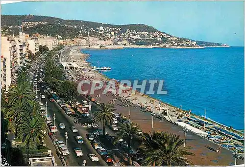 Moderne Karte Au Soleil de la Cote d Azur Nice Promenade des Anglais