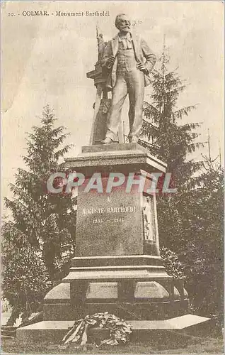 Cartes postales Colmar Monument Bartholdi