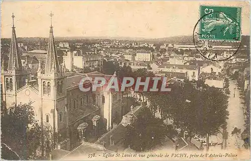 Ansichtskarte AK Eglise St Louis et vue generale de Vichy prise de l Astoria Palace