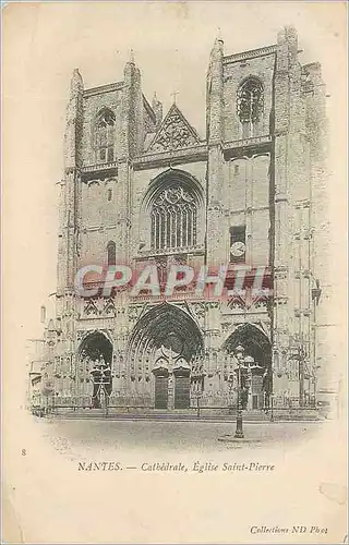 Cartes postales Nantes Cathedrale Eglise Saint Pierre