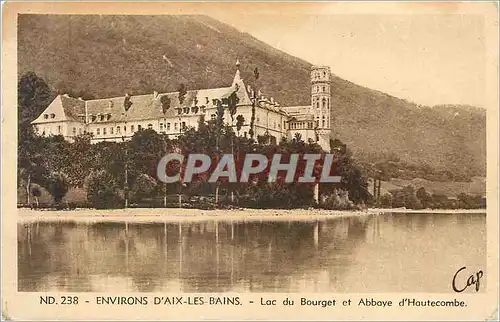 Cartes postales Environs de Aix les Bains Lac du Bourget et Abbaye d Hautecombe