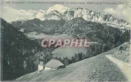 Ansichtskarte AK Dauphine La Grande Chartreuse Le Grand Som vu de Valombrey