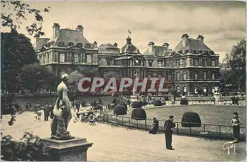 Cartes postales Paris et ses Merveilles jardin du Luxembourg et Palais du Senat