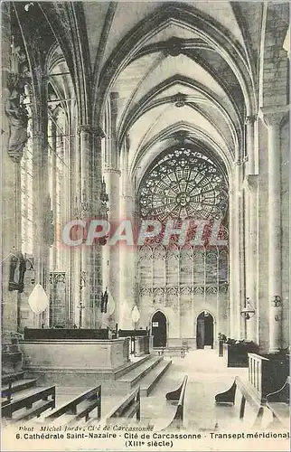 Ansichtskarte AK Cathedrale Saint Nazaire Cite de Carcassonne Transept meridional xiii siecle