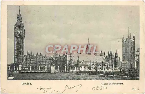 Cartes postales London Houses of Parliament