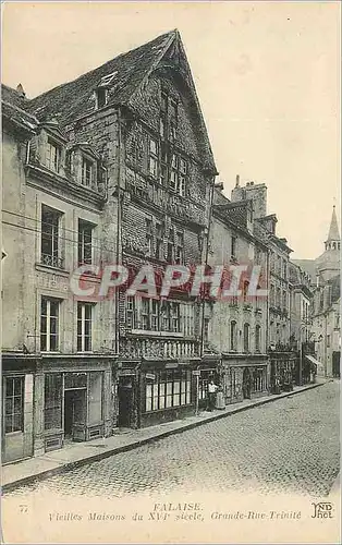 Cartes postales Falaise Vieilles Maisons du xv siecle Grande Rue Trinite