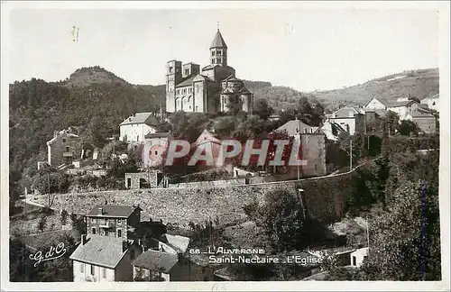 Moderne Karte L Auvergne Saint Nectaire L Eglise