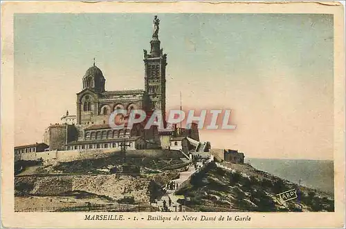 Cartes postales Marseille Basilique de Notre Dame de la Garde