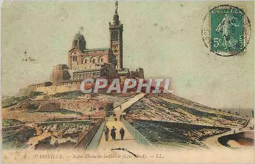 Cartes postales Marseille Notre Dame de la Garde Cote Nord