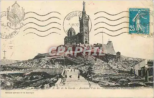 Ansichtskarte AK Marseille Notre Dame de la Garde Ancienne Voie des Oratoires et des Processions Edition specule