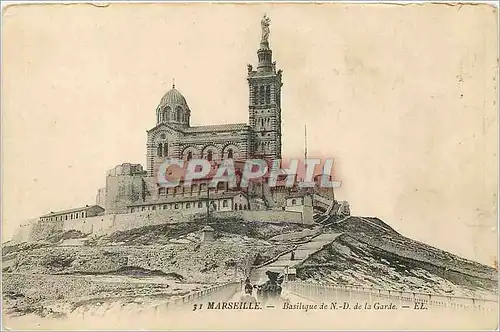 Cartes postales Marseille Basilique N D de la Garde