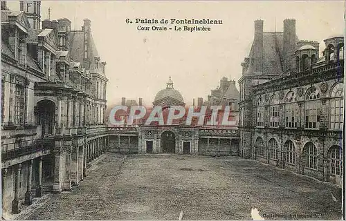 Ansichtskarte AK Palais de Fontainebleau Cour Ovale Le Baptistere