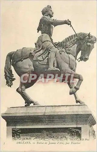 Cartes postales Orleans Statue de Jeanne d Arc par Fovalier