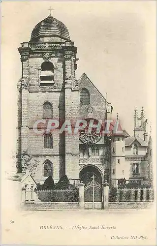 Cartes postales Orleans L Eglise Saint Euverie