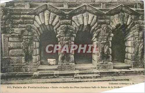 Ansichtskarte AK Palais de Fontainebleau Grotte du Jardin