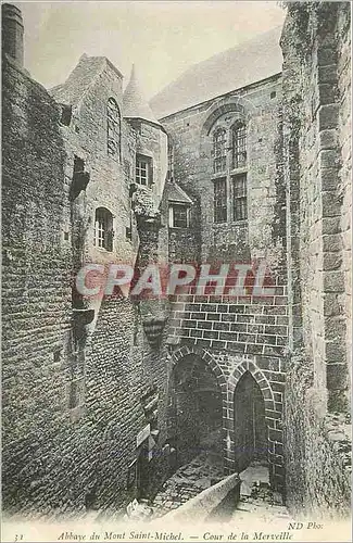 Ansichtskarte AK  Abbaye du Mont Saint Michel Cour de la Merveille