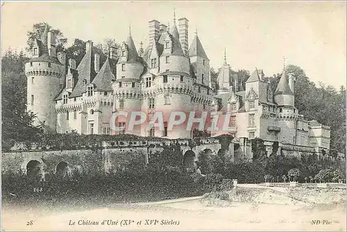 Cartes postales Le Chateau d Usse xv et xvi Siecles
