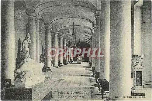 Cartes postales Palais de  Compiegne Salle des Colonnes
