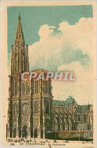 Cartes postales Strasbourg La Cathedrale